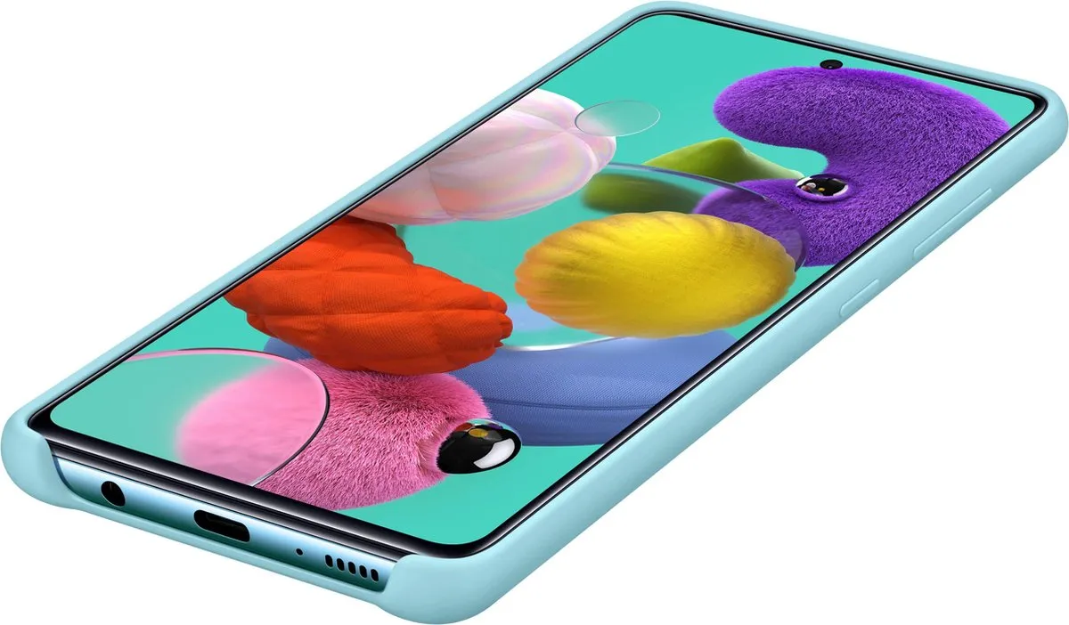 Samsung Silicone Hoesje Galaxy A51 - Blauw - afbeelding 6 van 6