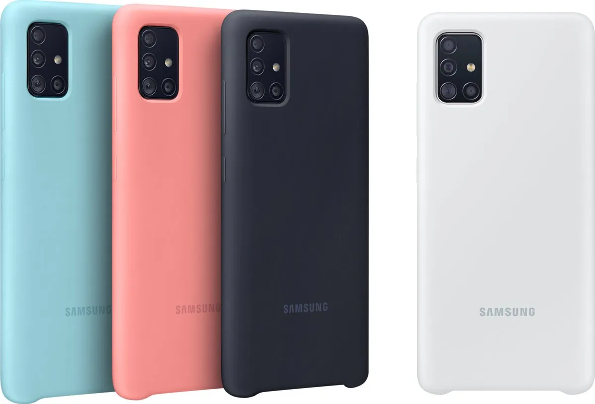 Samsung Silicone Hoesje Galaxy A51 - Blauw