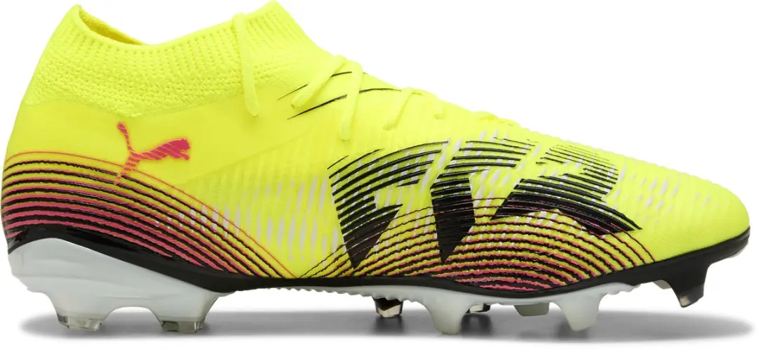 Puma Future 8 Match FG/AG Sportschoenen - 42.5 - Geel/Zwart - afbeelding 5 van 6