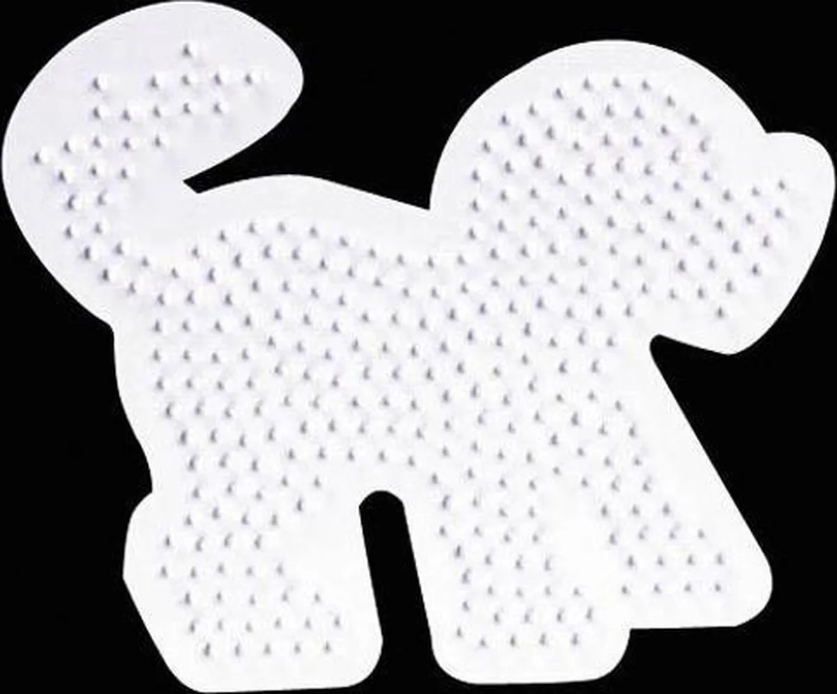 Hama Strijkkralen Grondplaat Hond - Dierenfiguur