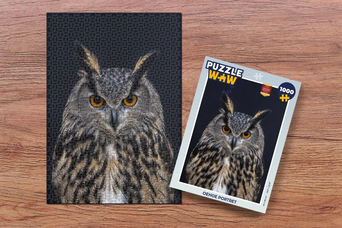 PuzzleWow Oehoe Portret Legpuzzel 1000 Stuks - Multicolor