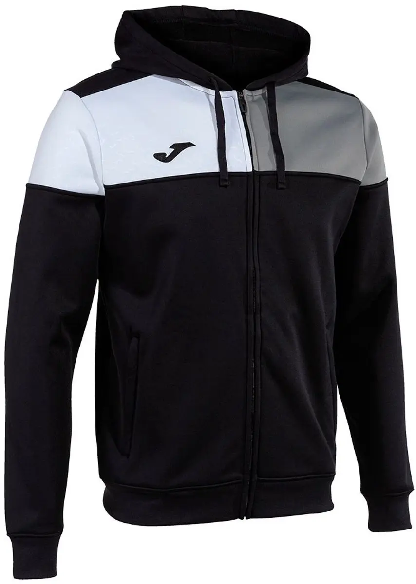 Joma Crew V Sweatshirt Met Rits Zwart 5-6 Years Jongen
