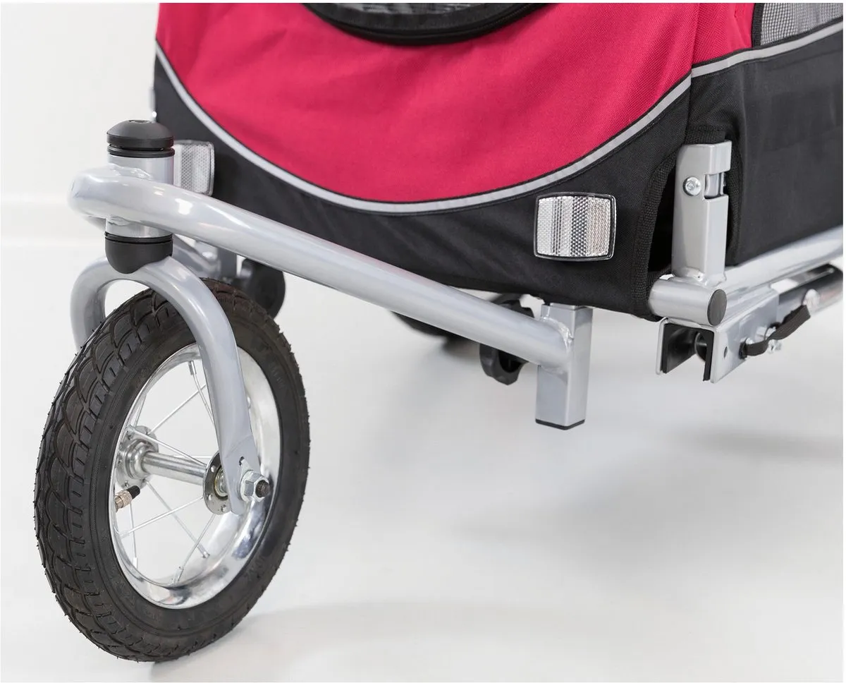 Trixie Joggingkit Fietskar - Rood/Zwart L - afbeelding 4 van 6
