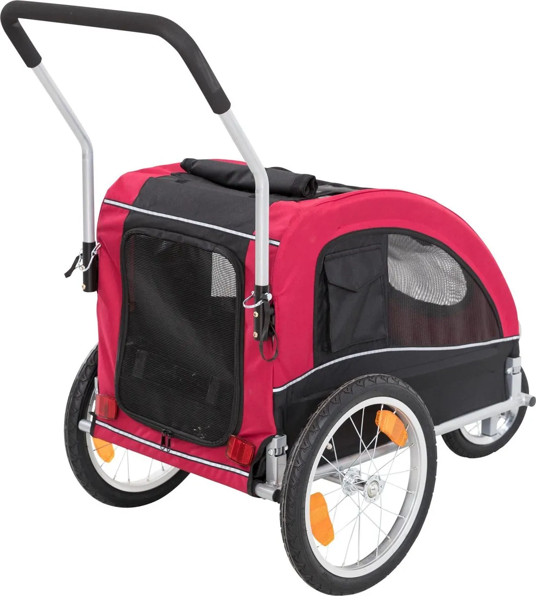 Trixie Joggingkit Fietskar - Rood/Zwart L - afbeelding 3 van 6