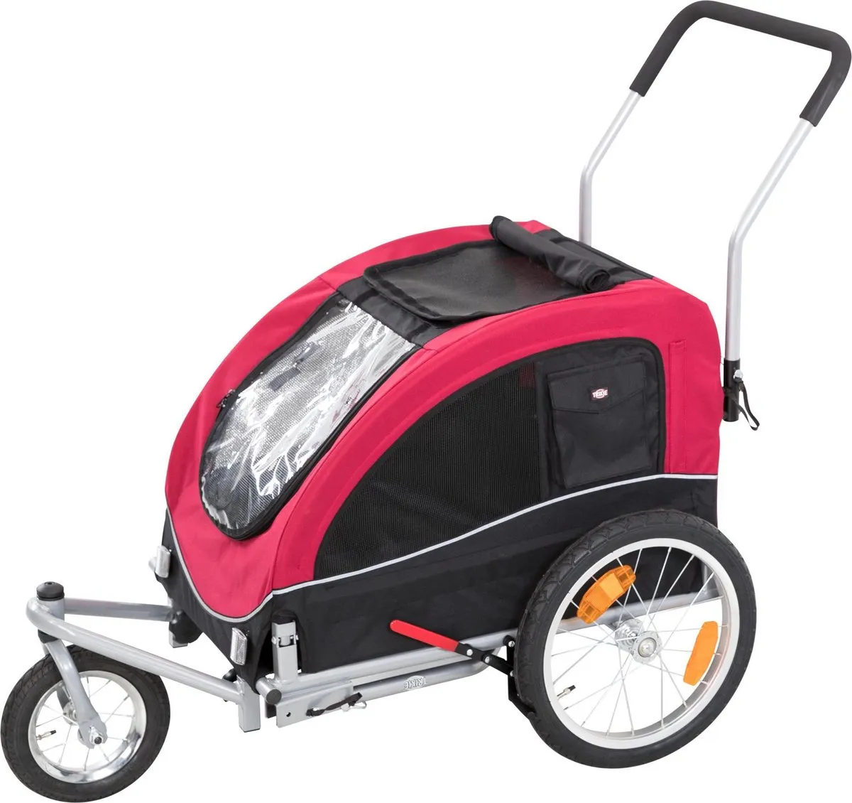 Trixie Joggingkit Fietskar - Rood/Zwart L - afbeelding 2 van 6