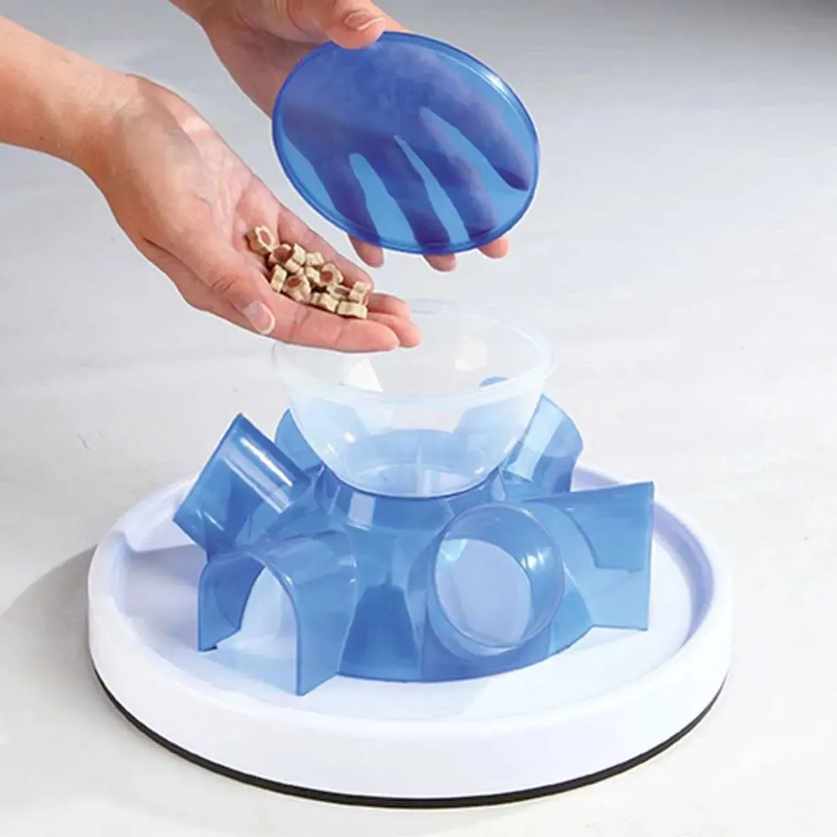 Trixie Kattenspeelgoed Tunnel Feeder Strategiespel - Blauw - afbeelding 6 van 6