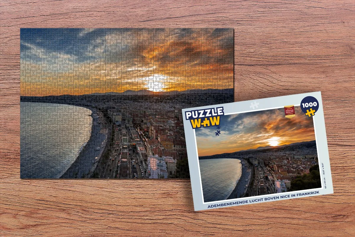 PuzzleWow Zonsondergang Legpuzzel 1000 Stuks - Multicolor