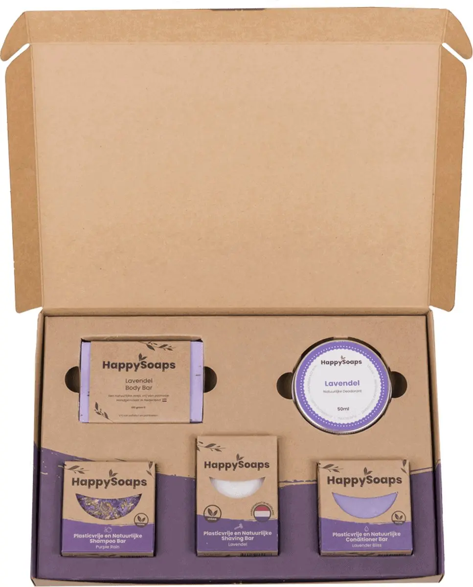 HappySoaps Lavender Lullaby Geschenkbox - 600g - afbeelding 5 van 6