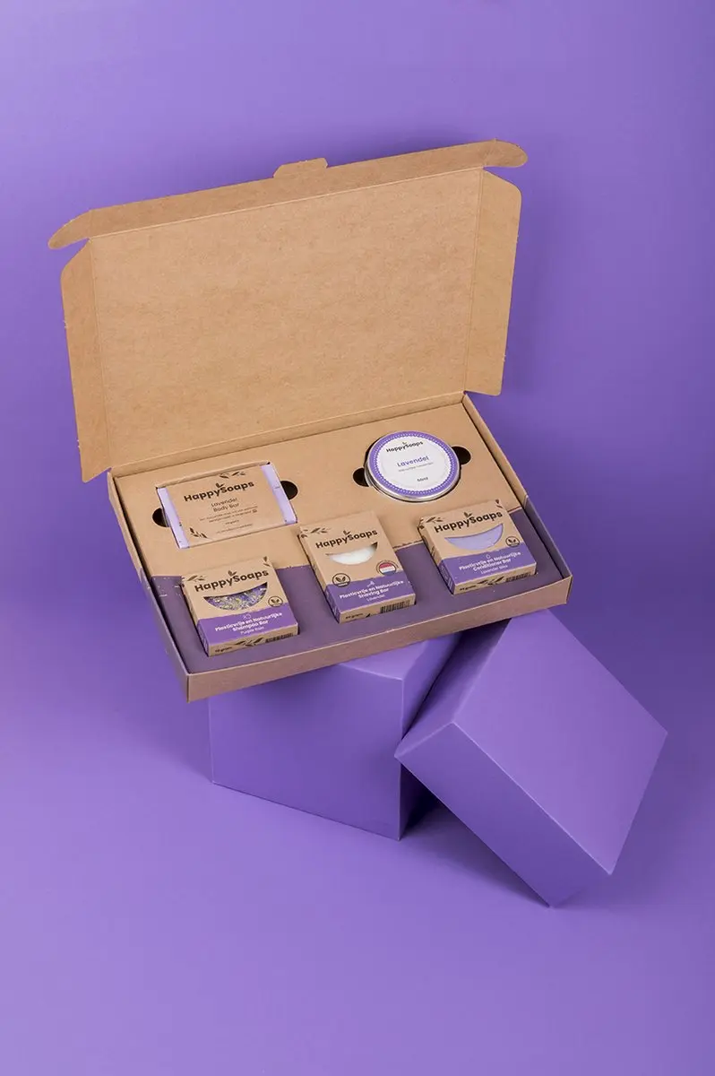 HappySoaps Lavender Lullaby Geschenkbox - 600g - afbeelding 6 van 6