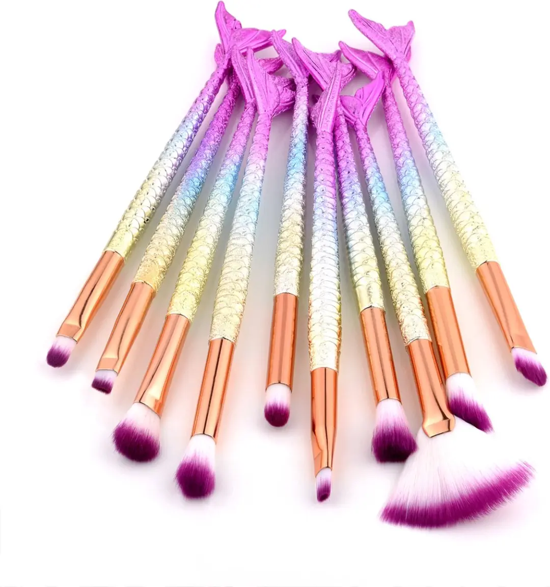 10-delige Make-up Kwasten/Brush Set