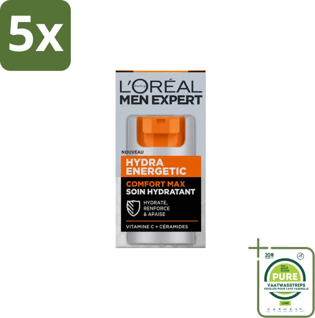 5 x L'Oréal Paris Men Expert Hydra Energetic Comfort Max