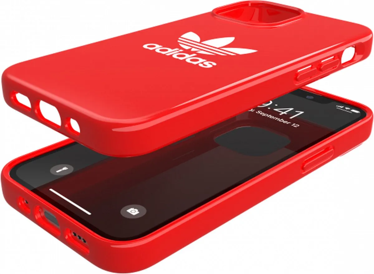 Adidas 47070 Hoes iPhone 13 Mini - Rood/Wit