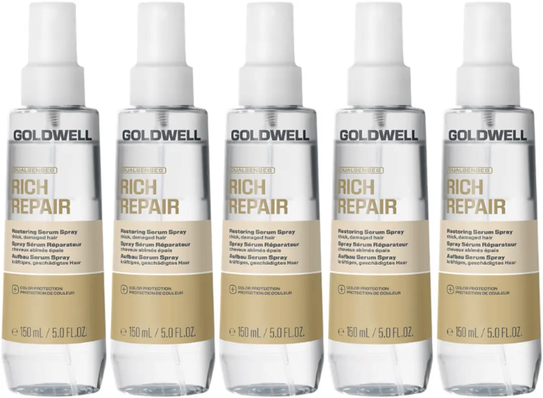 5x Goldwell Dualsenses Rich Repair Restoring Serum Spray 150ml
