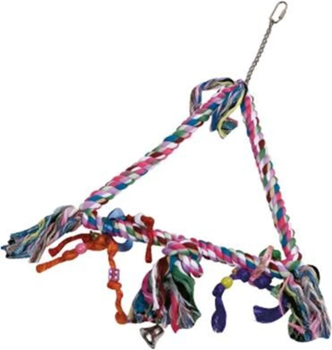 Flamingo Kooihanger Triangle met bel - Multicolor