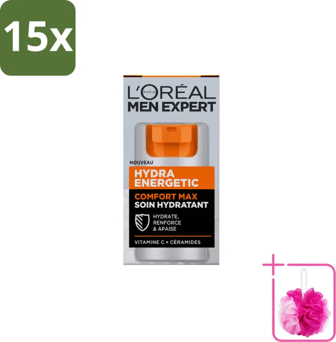 15 x L'Oréal Paris Men Expert Hydra Energetic Comfort Max