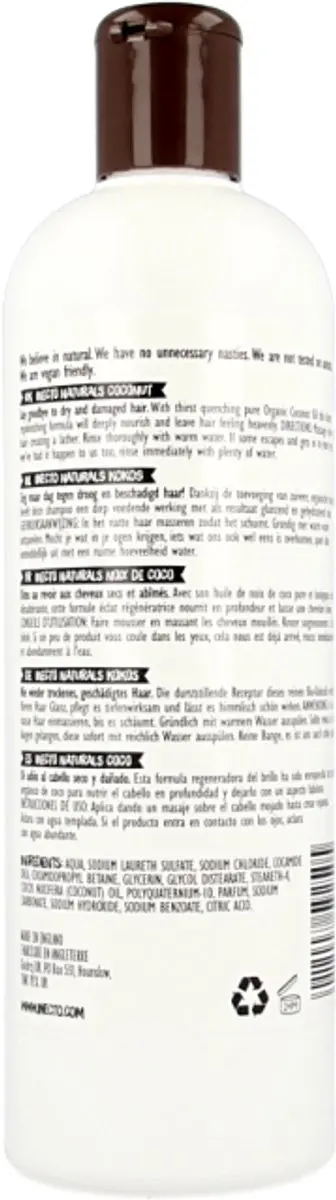Inecto Naturals Coconut Shampoo 500ml - afbeelding 4 van 6