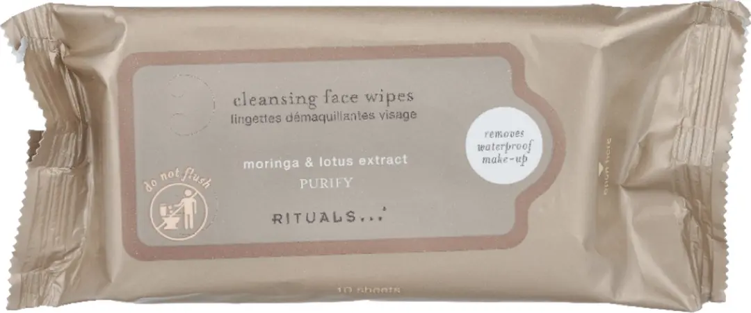 Rituals Purify Cleansing Face Wipes 10 Stuks