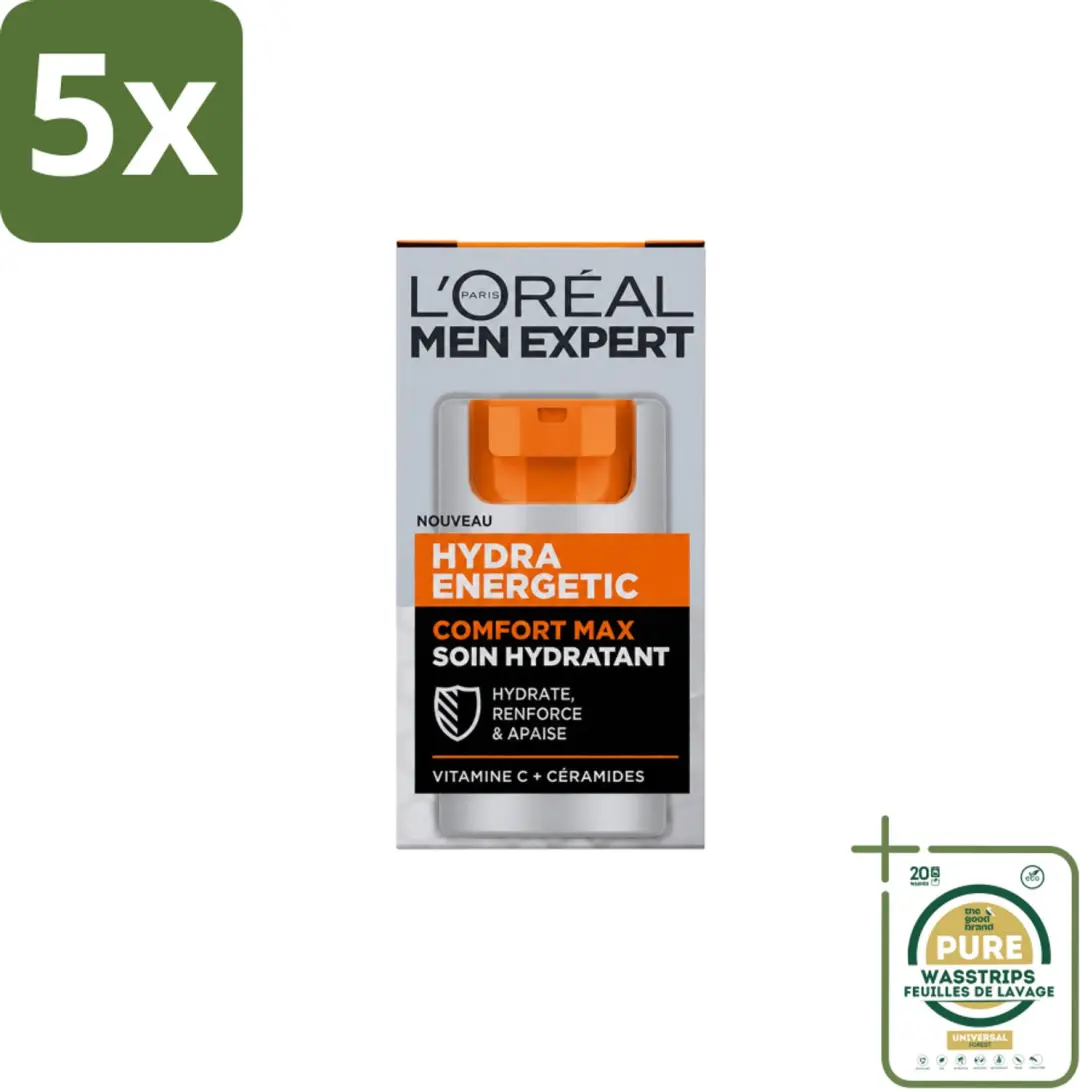 5 x L'Oréal Paris Men Expert Hydra Energetic Comfort Max