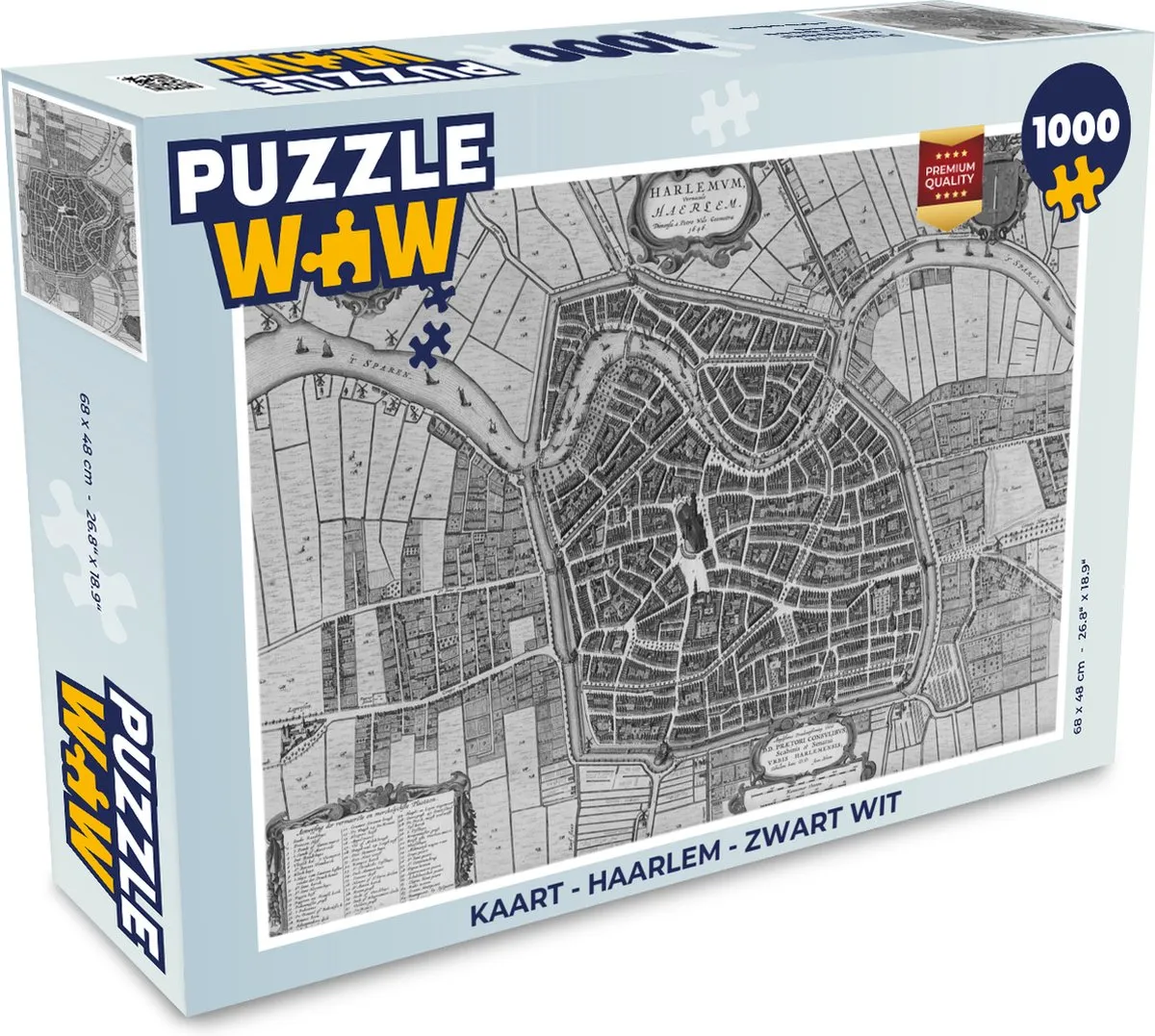 PuzzleWow Haarlem Legpuzzel 1000 Stuks