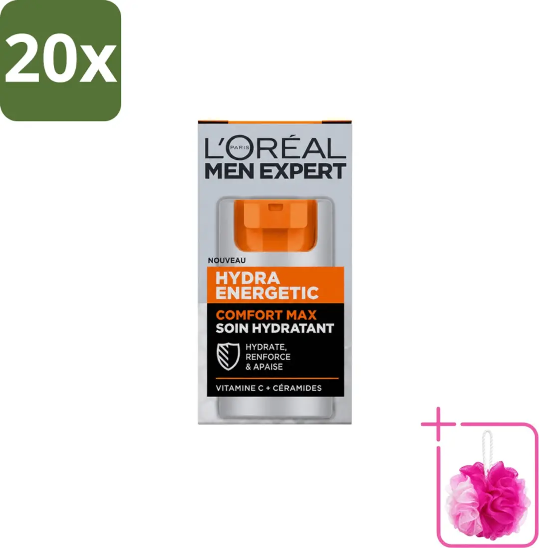 20 x L'Oréal Paris Men Expert Hydra Energetic Comfort Max