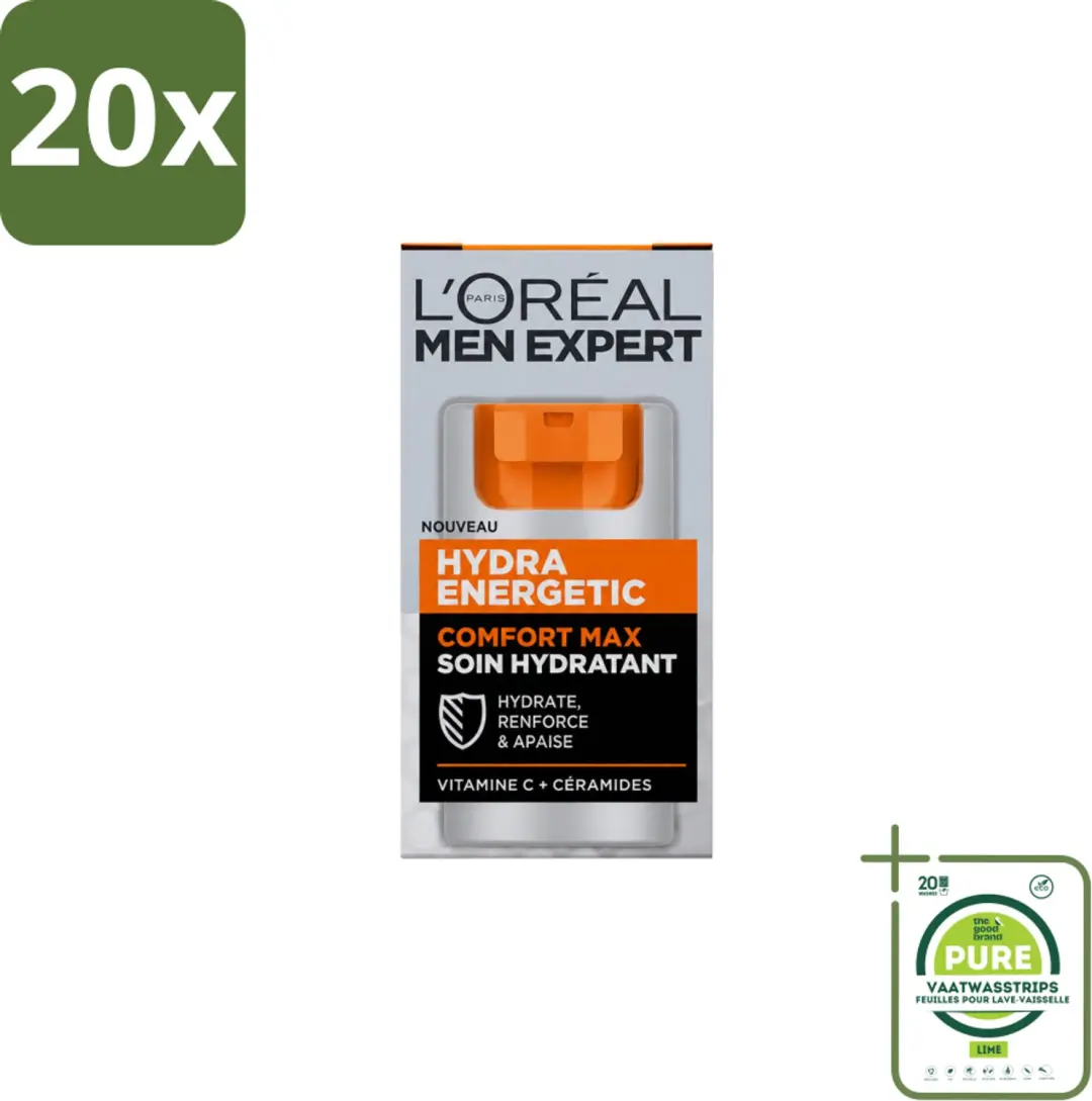 20 x L'Oréal Paris Men Expert Hydra Energetic Comfort Max