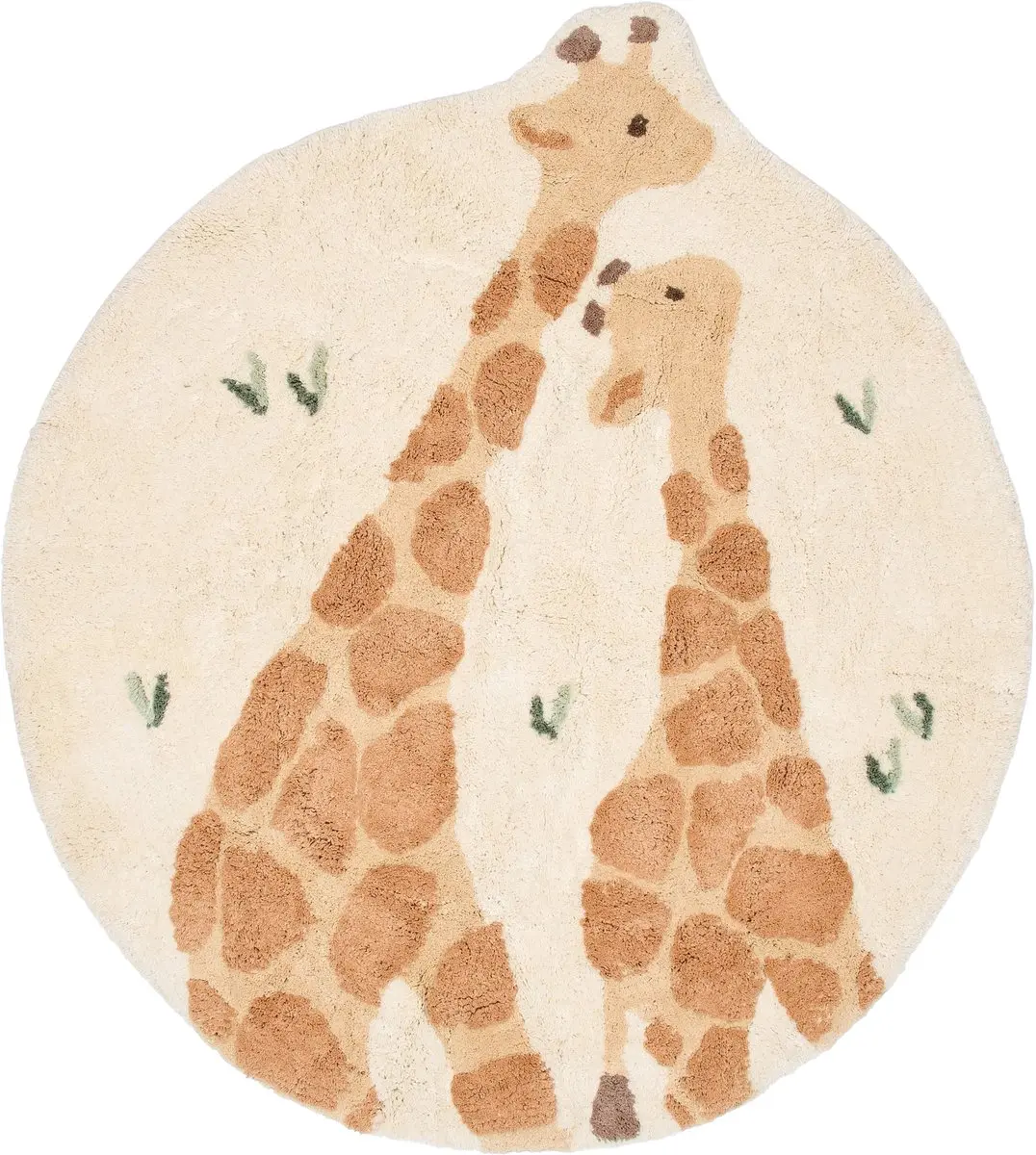 Little Dutch Giraffe Vloerkleed 110x110cm Beige - afbeelding 2 van 2