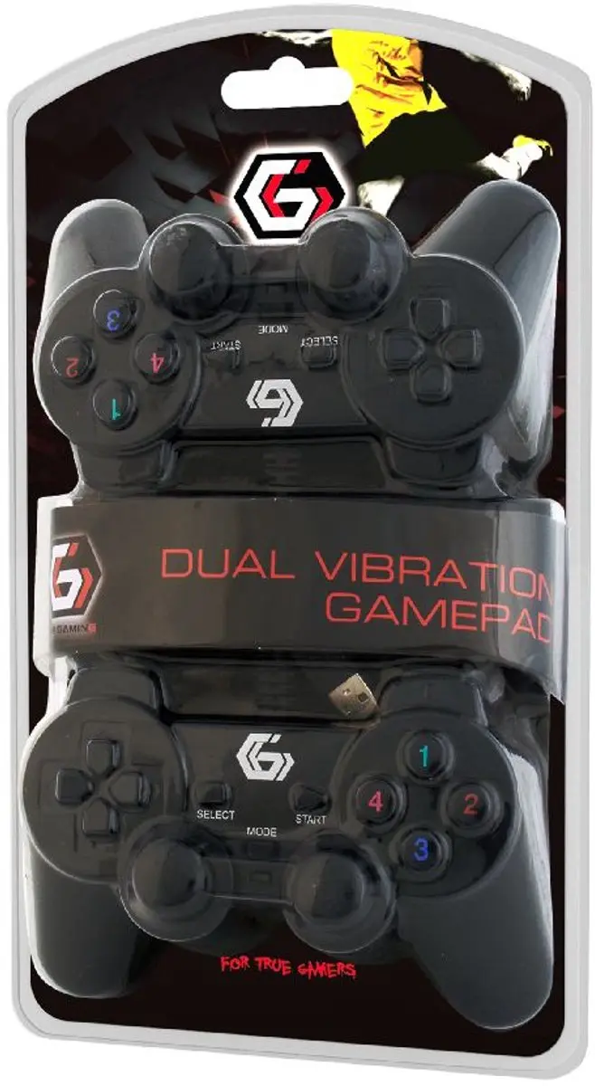 Gembird JPD-UDV2-01 Gamepad - Zwart - afbeelding 3 van 5