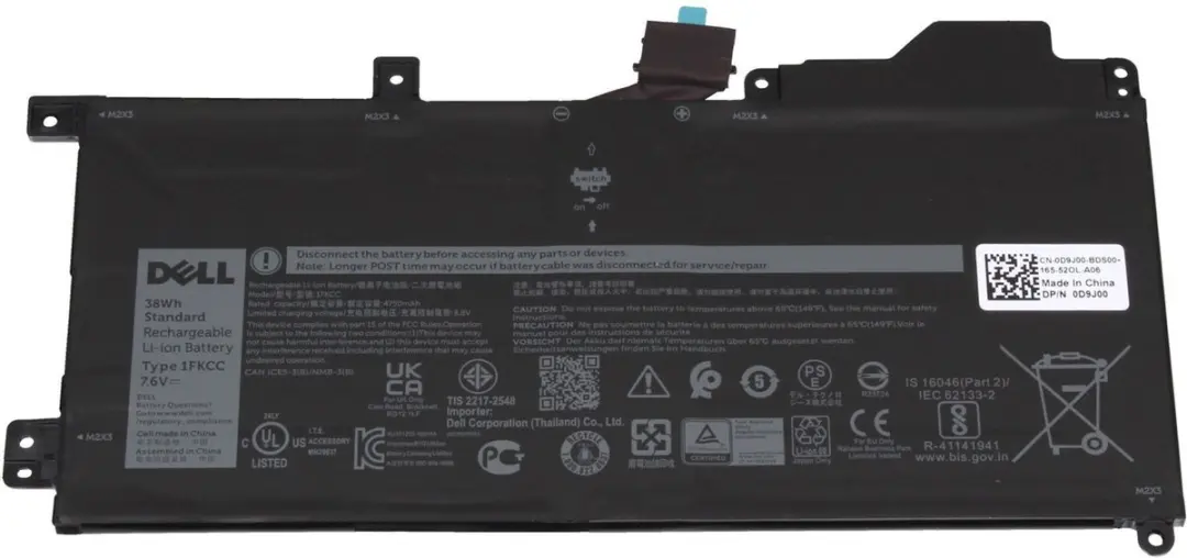 Dell 1FKCC Batterij