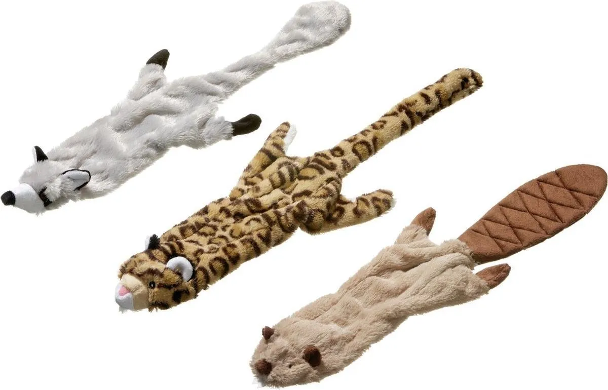 Flamingo Pluche Dier Wild Zoo Hondenspeelgoed - Grijs/Bruin