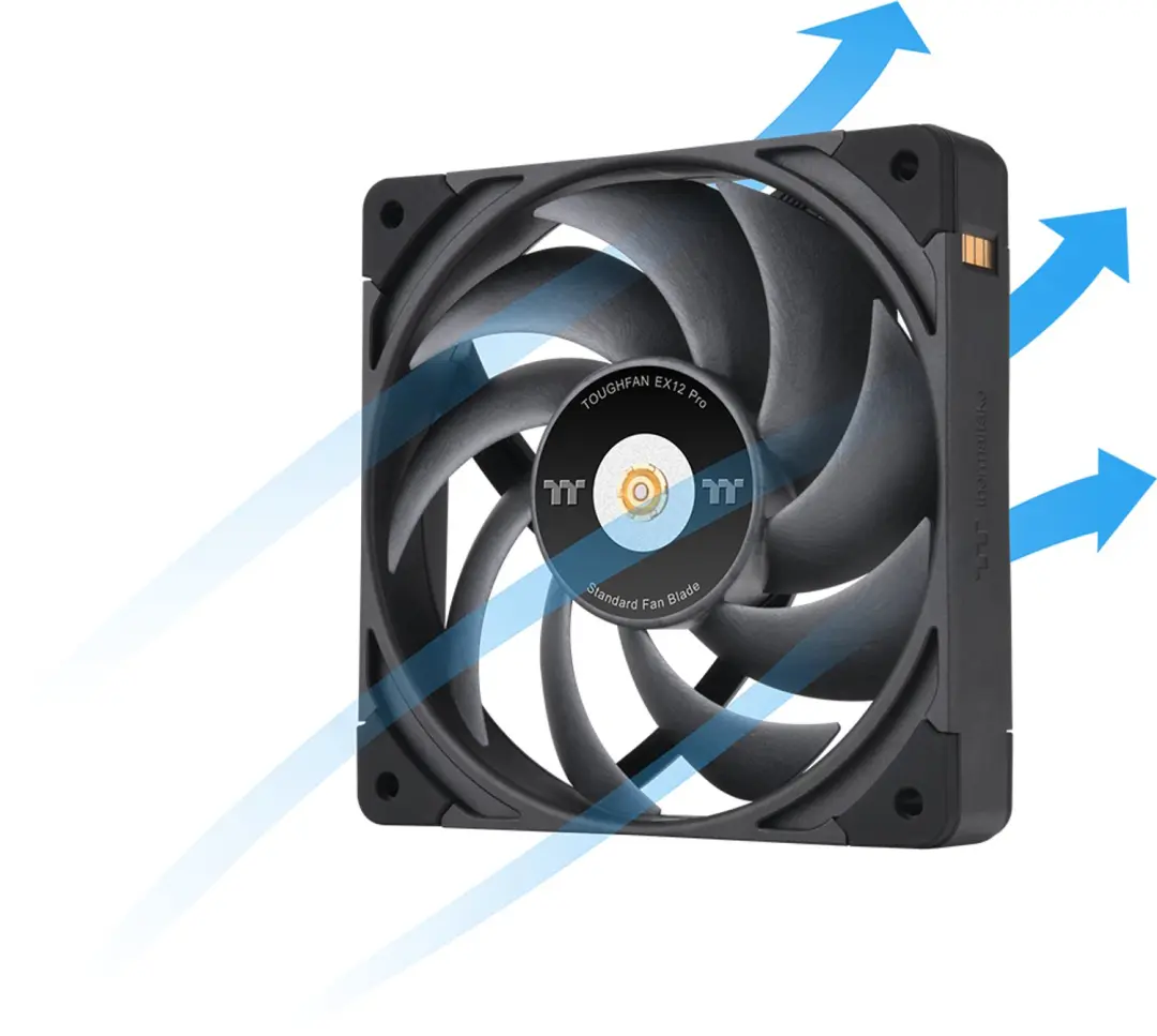 Thermaltake TOUGHFAN EX12 Pro CL-F171-PL12BL-A PC Ventilator - 3 Stuks - afbeelding 4 van 6