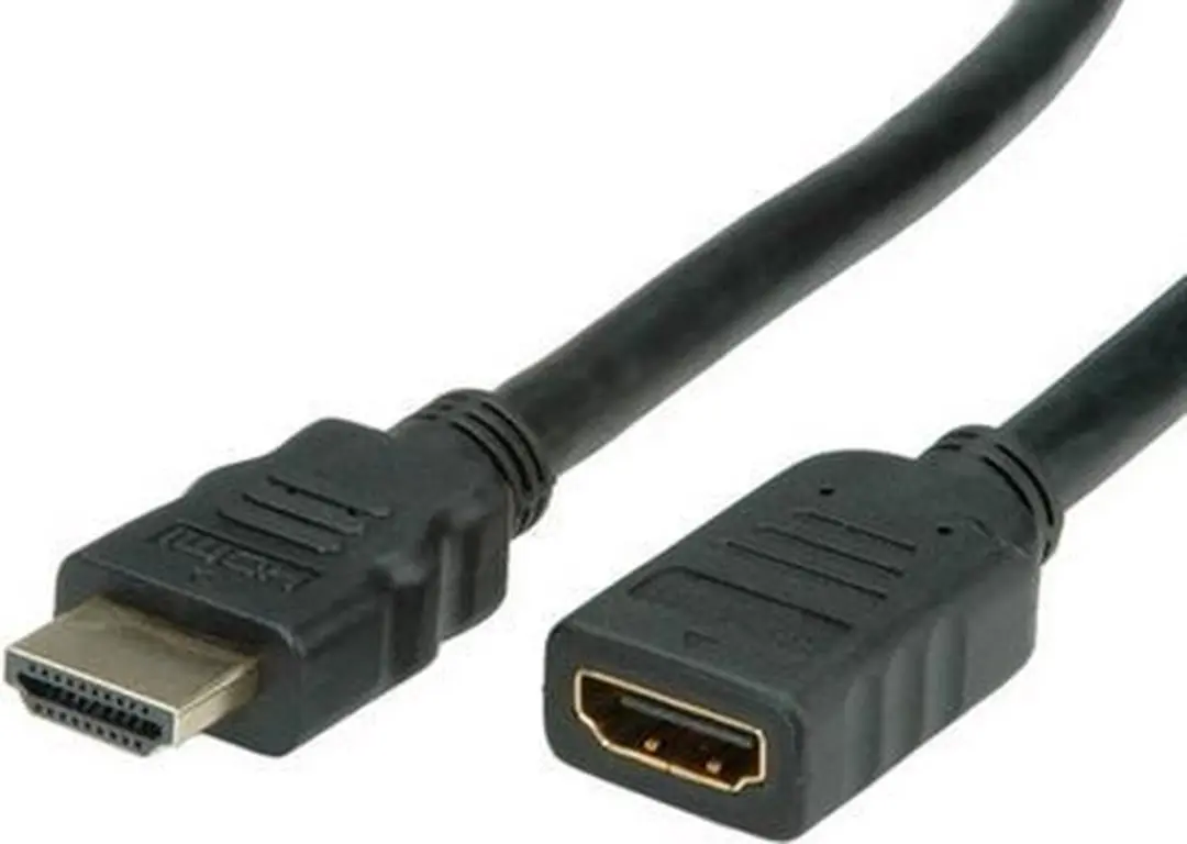 Value HDMI High Speed Kabel M-F 3m - Zwart - afbeelding 6 van 6