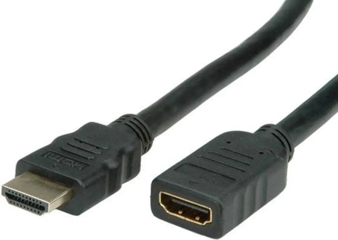 Value HDMI High Speed Kabel 5m - M-F - Zwart - afbeelding 5 van 6