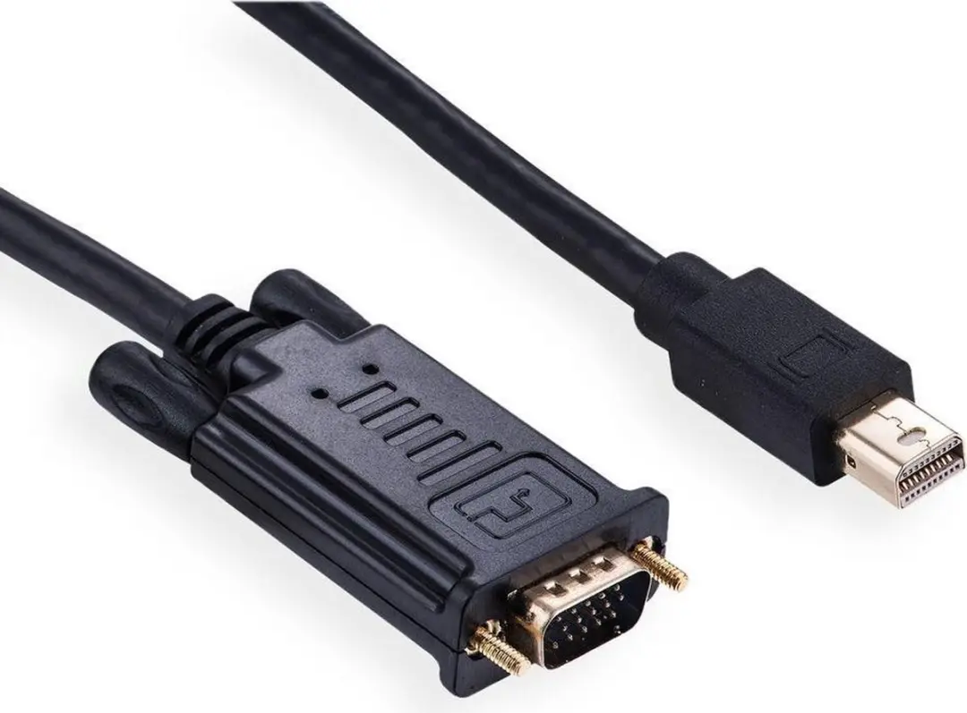 Value Mini DisplayPort-VGA Kabel 2m - Zwart - afbeelding 4 van 6