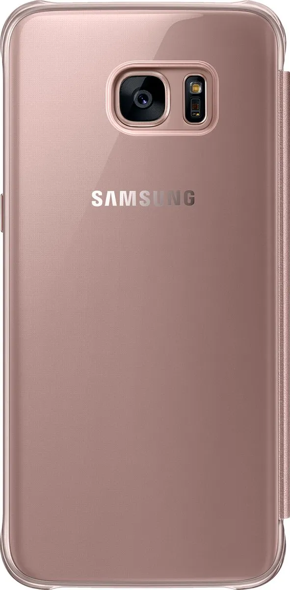 Samsung Clear View Cover G935CZEGWW - Roze Goud