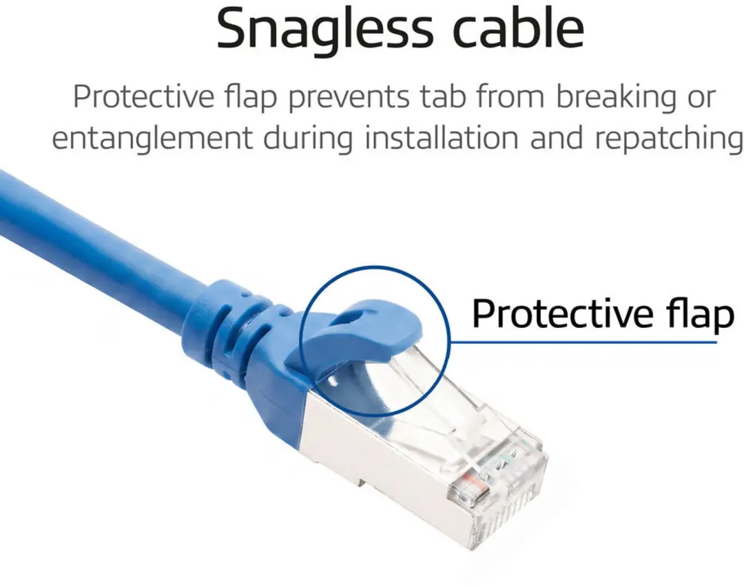 ACT FC2605 Patchkabel CAT6A 5m Blauw - afbeelding 3 van 6