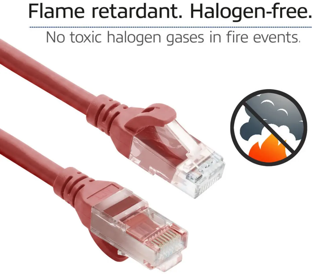 ACT FC1501 Rode Patchkabel CAT6A 1m - snagless - afbeelding 2 van 6