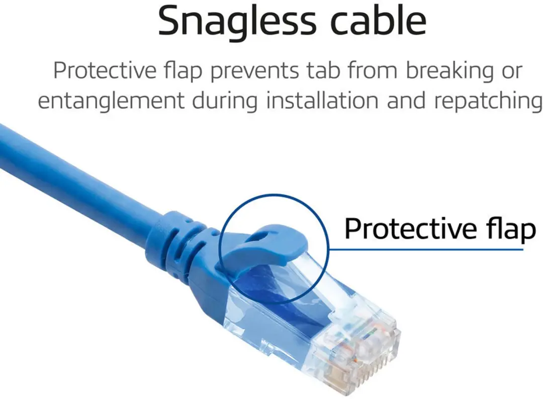 ACT FC1652 Patchkabel CAT6A 0,25m Blauw - afbeelding 4 van 6