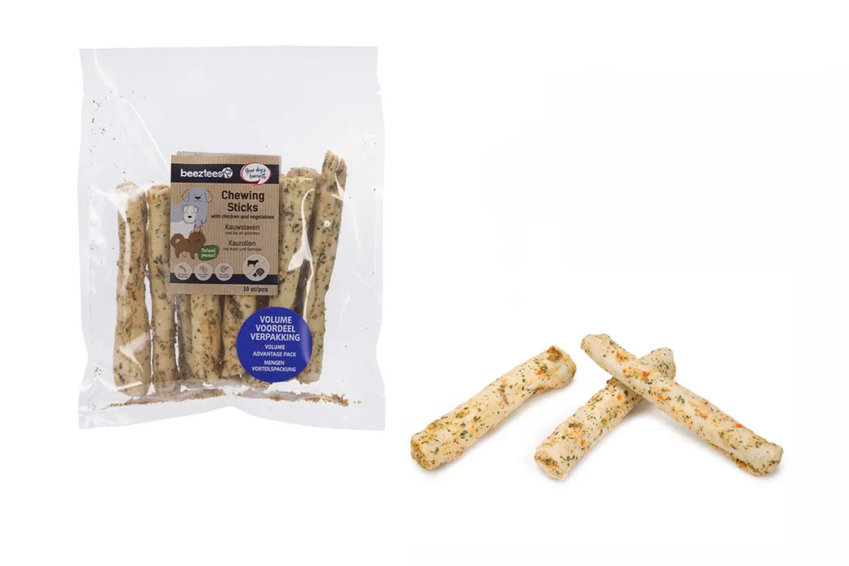 Beeztees Culinair Kauwstaafjes Kip & Groente