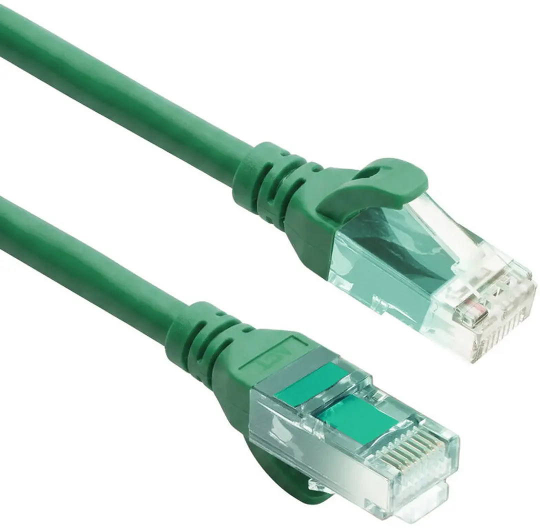 ACT Groene CAT6A Patchkabel 1,5m snagless