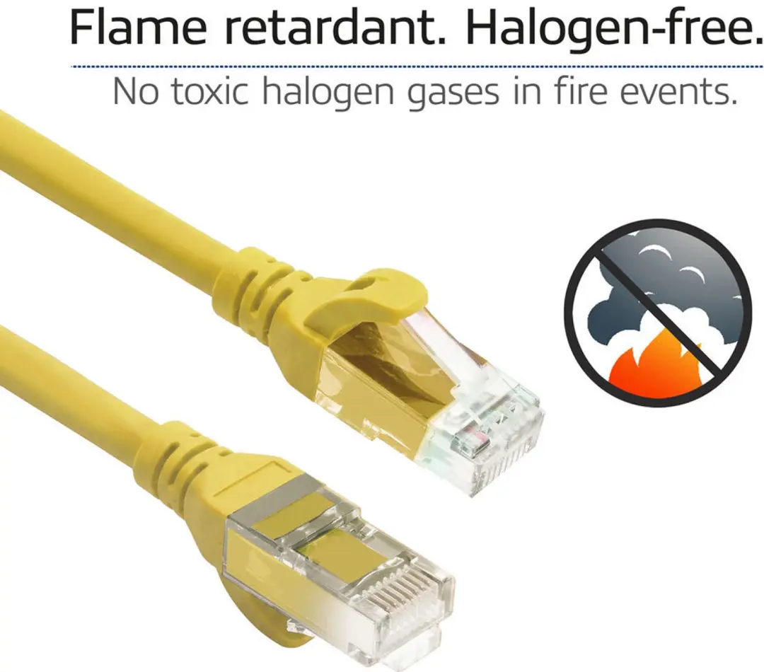 ACT Gele CAT6A U/UTP patchkabel 0,5m snagless FC1800 - afbeelding 3 van 6