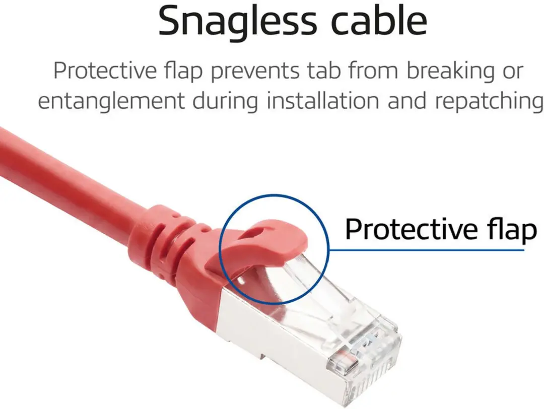ACT FC2505 Patchkabel CAT6A 5m Rood - afbeelding 3 van 6