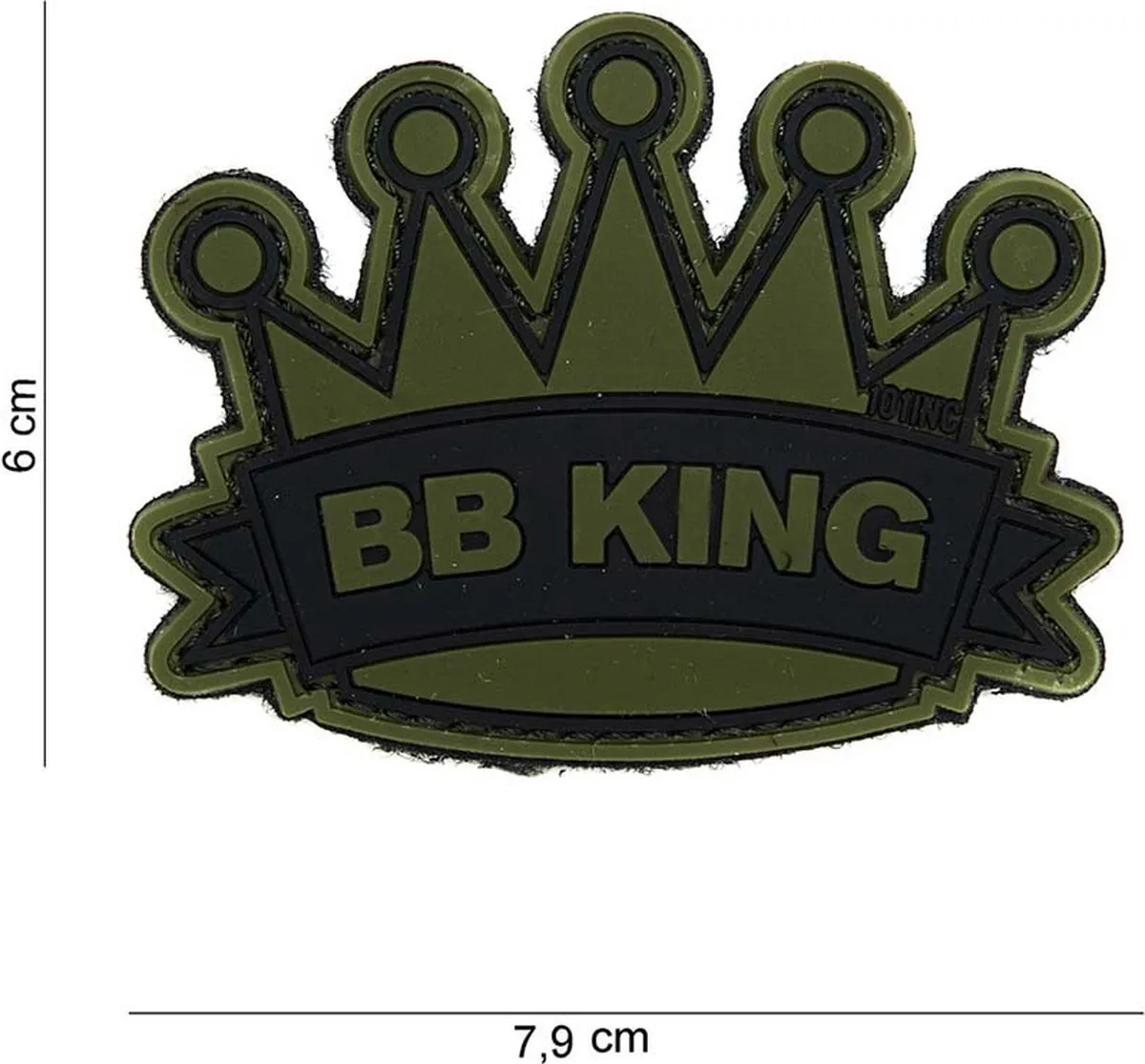 101 Inc Embleem 3D PVC BB King Groen