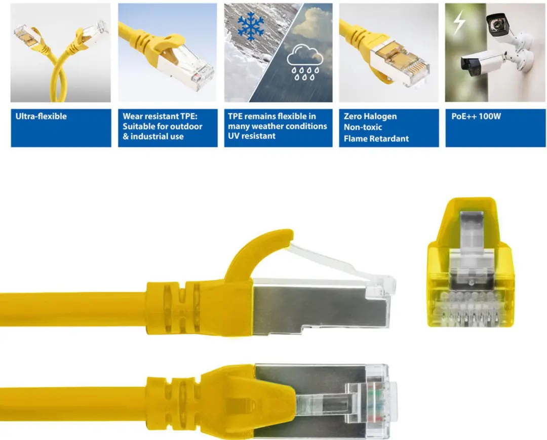 ACT FC2801 Patchkabel CAT6A 1m Geel - afbeelding 5 van 6