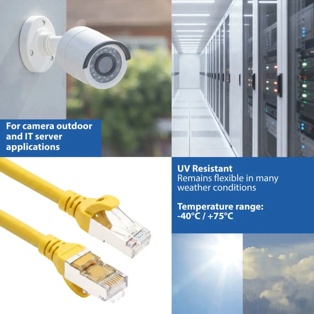 ACT FC2801 Patchkabel CAT6A 1m Geel - afbeelding 6 van 6