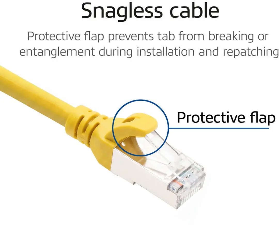 ACT Geel 2m TPE S/FTP CAT6A patchkabel FC2802 - afbeelding 4 van 6