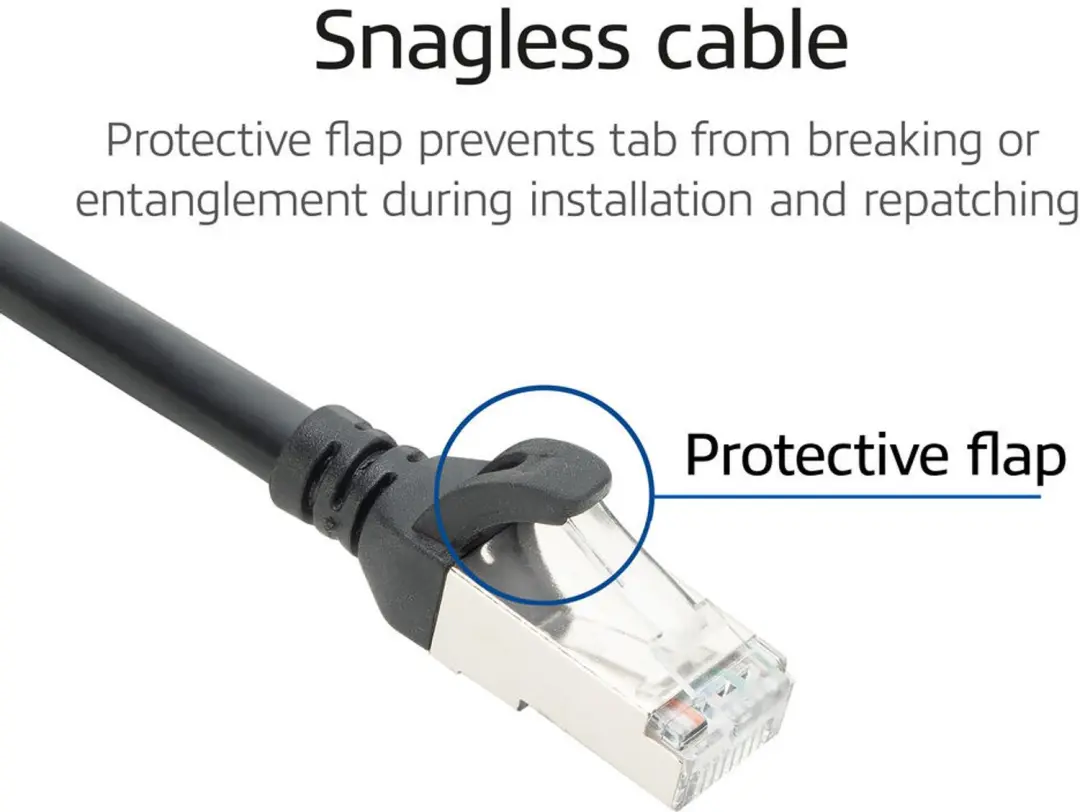 ACT FC2903 Netwerkkabel CAT6A 3m - Zwart - afbeelding 3 van 6