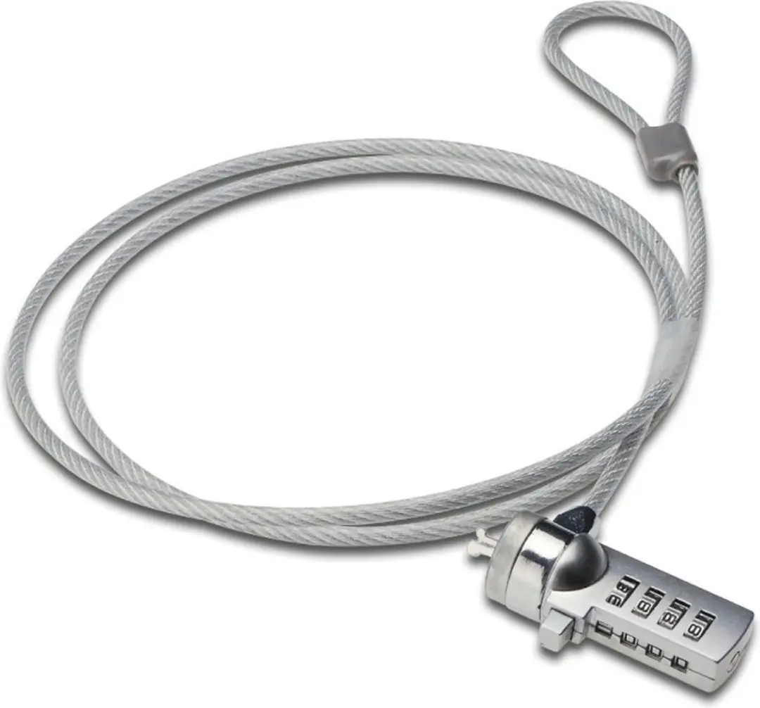 Gembird LK-CL-01 Notebookbeveiligingskabel - Zilver - afbeelding 5 van 6
