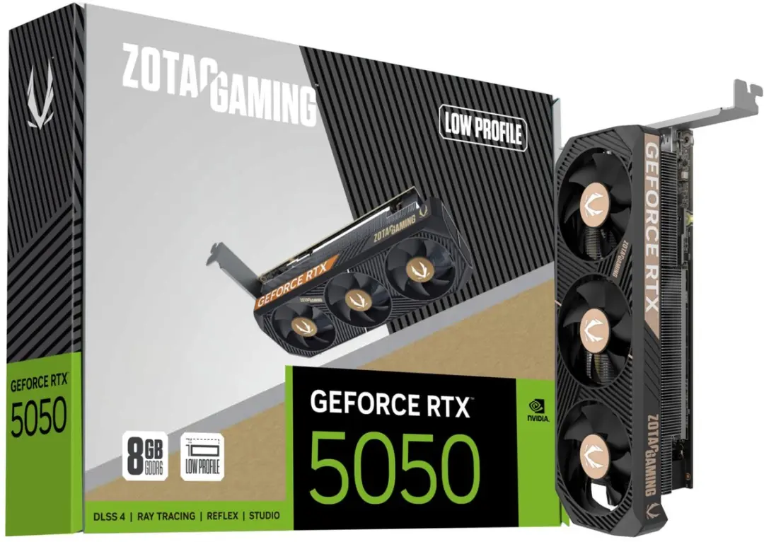 Zotac GeForce RTX 5050 LP 8GB Videokaart - Zwart - afbeelding 2 van 6