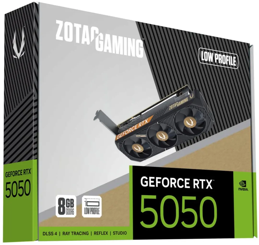 Zotac GeForce RTX 5050 LP 8GB Videokaart - Zwart - afbeelding 4 van 6