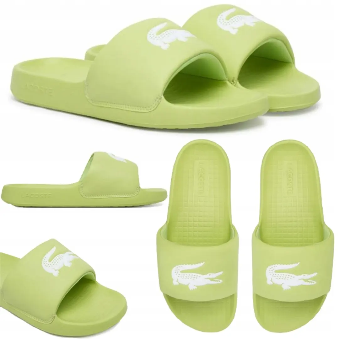 Lacoste Serve Slide 1.0 Klapki Damskie Zielone Roz. 38